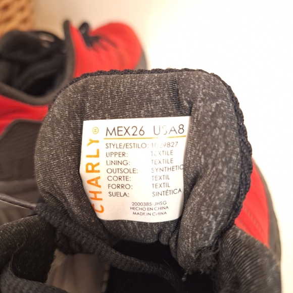 Charly Falcon Red Running Athletic Performance Shoes Size 8 Very Good Condition - Picture 6 of 6